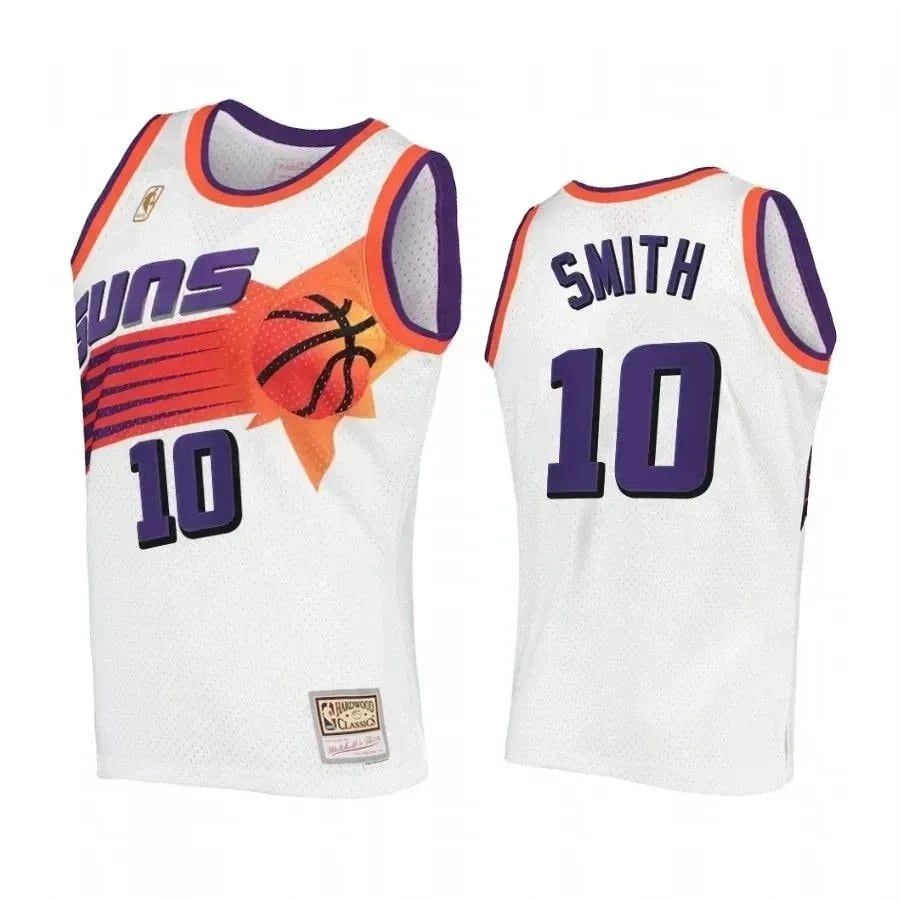 Men's Jalen Smith Phoenix Suns Hardwood Classics Jersey White Size S-3XL