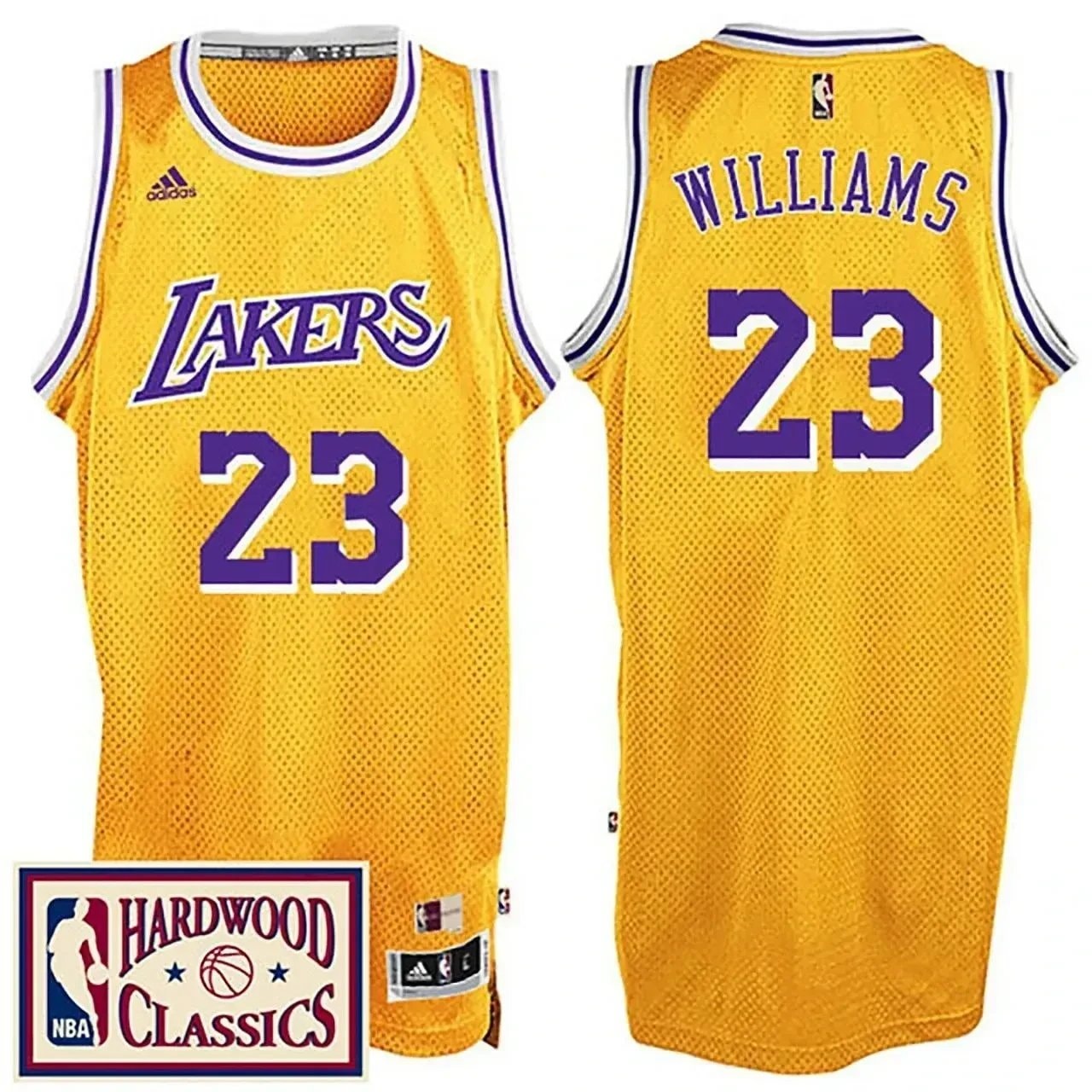 Los Angeles Lakers Lou Williams 2016-17 Hardwood Classics Gold Throwback Jersey Men's