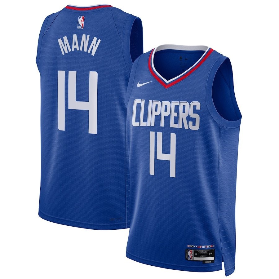 Terance Mann #14 Los Angeles Clippers Unisex Swingman Jersey Icon Edition Blue