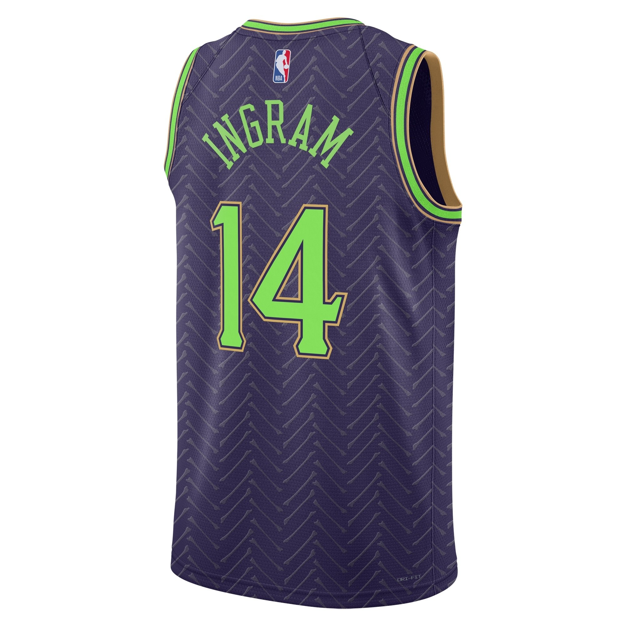 New Orleans Pelicans 2024 City Edition Swingman Jersey Purple Brandon Ingram Unisex