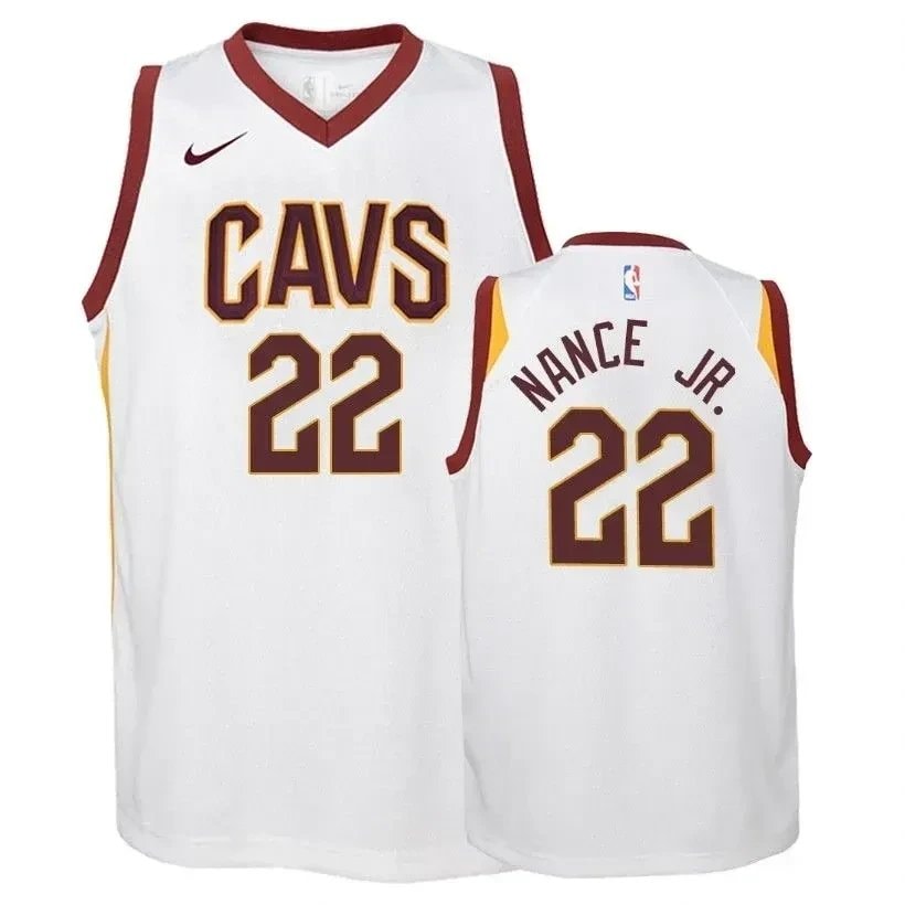 Youth Cavaliers Larry Nance Jr. 22 Association White Jersey - Unisex Polyester Athletic Shirt
