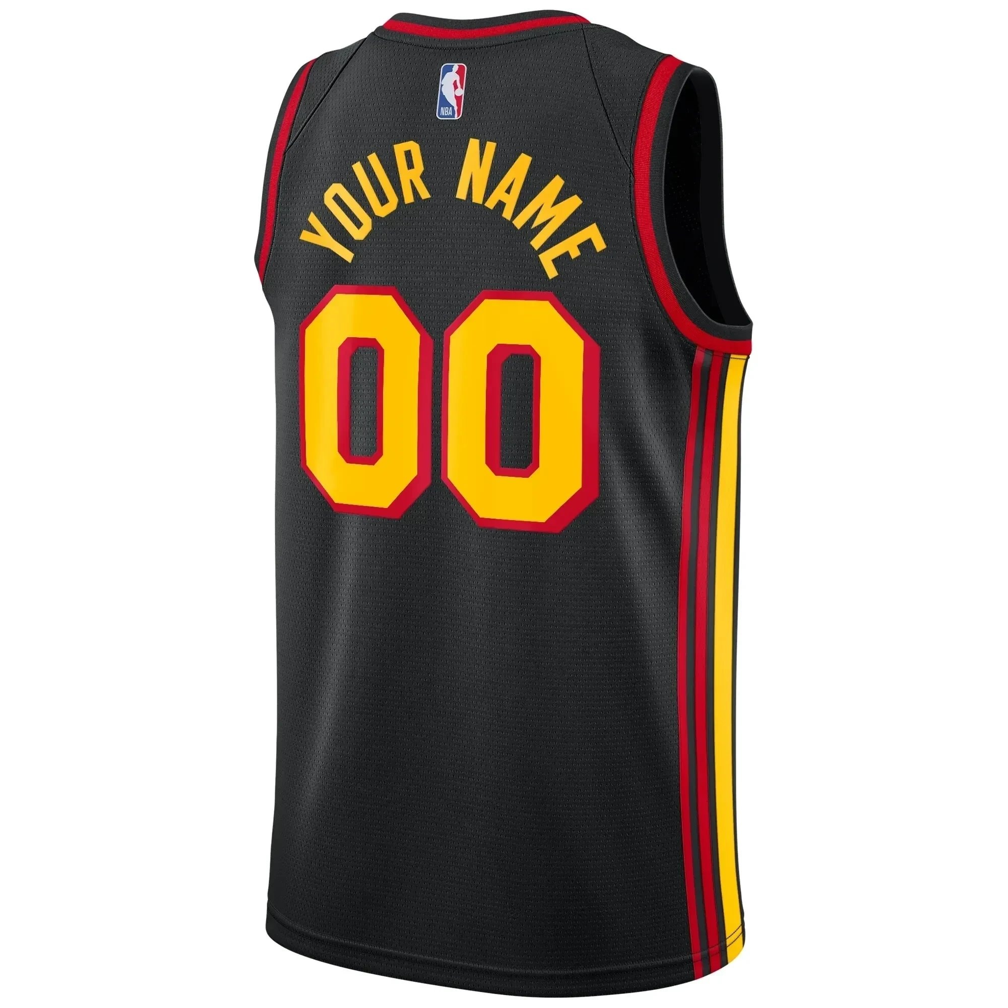 Atlanta Hawks Swingman Custom Jersey Statement Edition Black Unisex