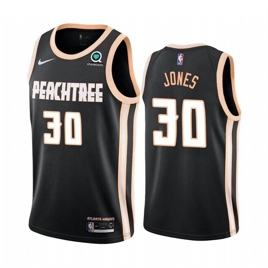 Men's Atlanta Hawks Damian Jones 30 City Edition Basketball Jersey Multicolor