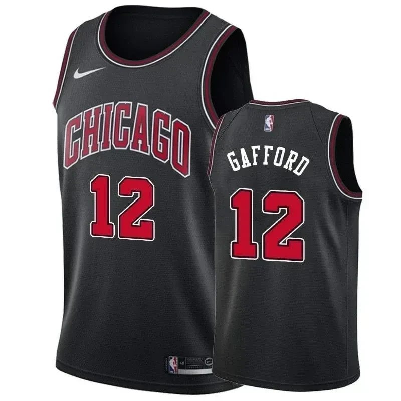 Men's Chicago Bulls Daniel Gafford State Jersey Multicolor 100% Polyester S-3XL