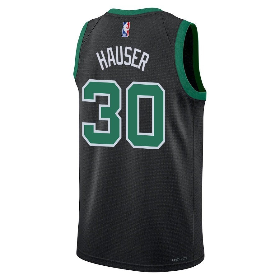 Sam Hauser 30 Boston Celtics 2024 Finals Champions Swingman Jersey Statement Edition Black