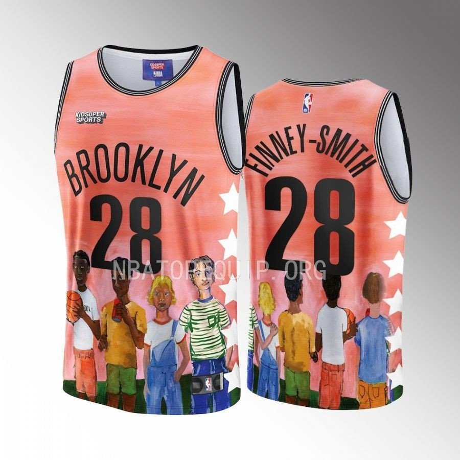 Dorian Finney-Smith 28 Basketball Team Basketball & KidSuper Studios Unisex Hometown Jersey