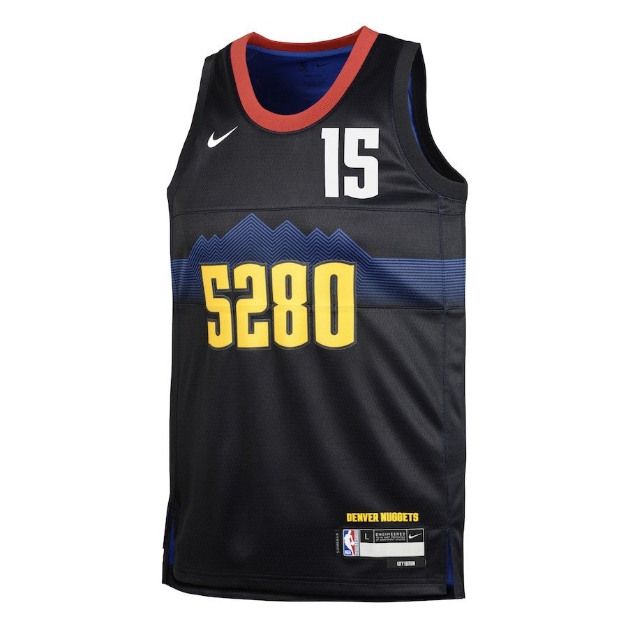 Nikola Jokic 15 Denver Nuggets 2023/24 City Edition Swingman Youth Jersey Black