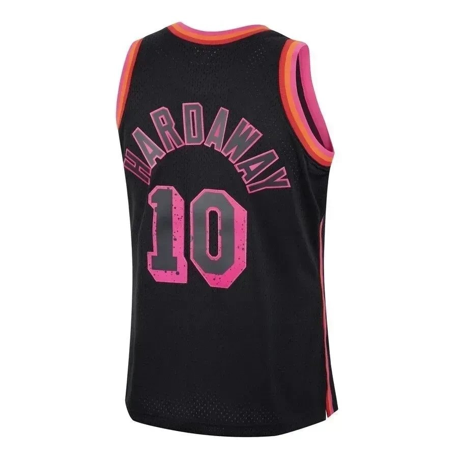 Tim Hardaway Miami Heat Mitchell & Ness Rings Collection Swingman Jersey Black Multicolor