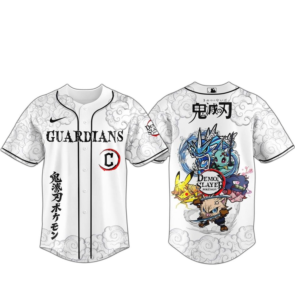 Baseball Team x Demon Slayer and Pokemon 2026 Baseball Jersey