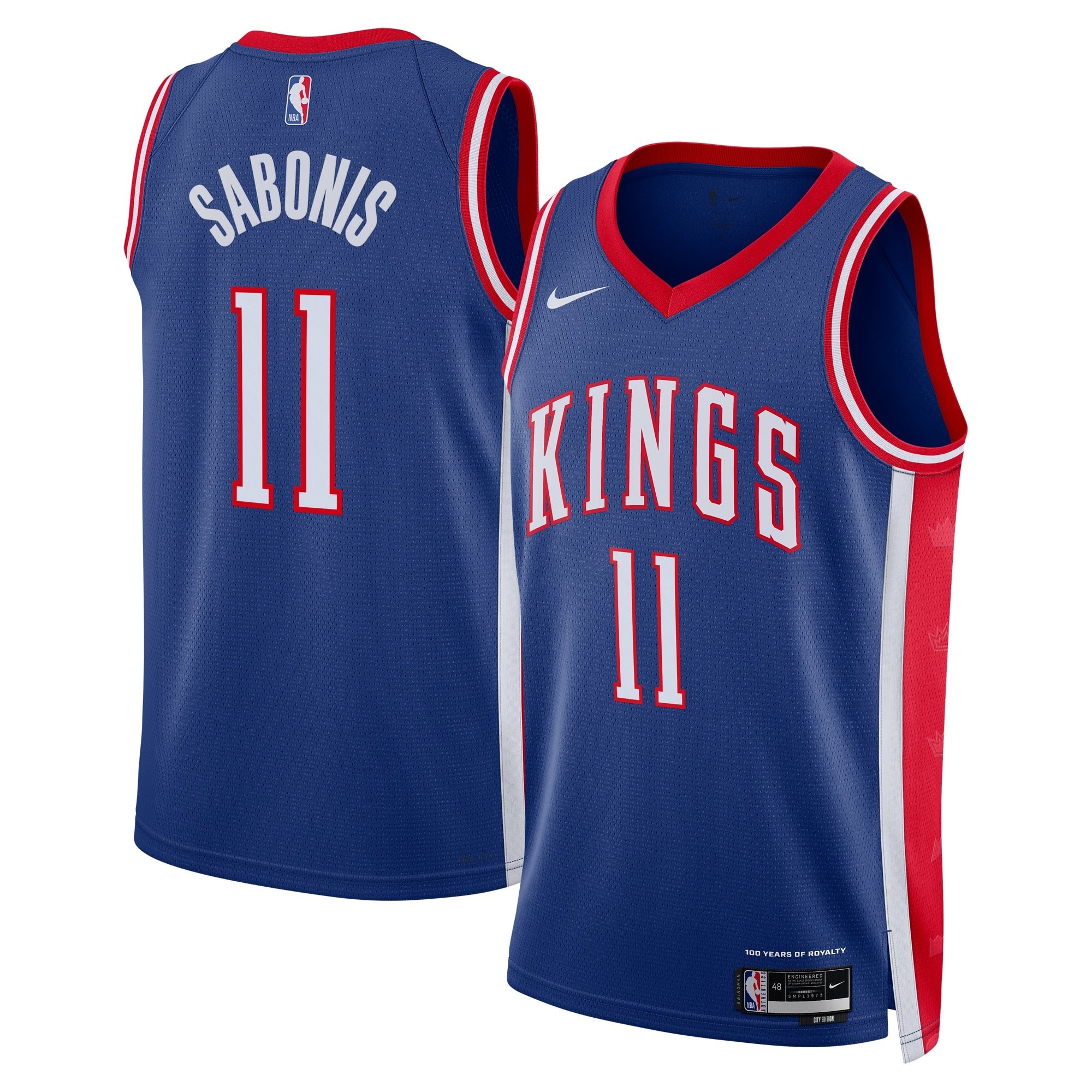 Sacramento Kings City Edition Swingman Jersey 2024 Blue Domantas Sabonis Unisex