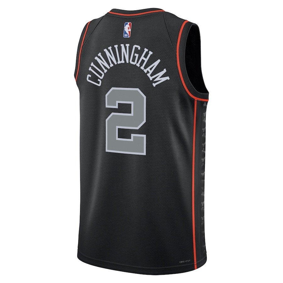 Cade Cunningham 2 Detroit Pistons 2023/24 City Edition Swingman Jersey Black Unisex