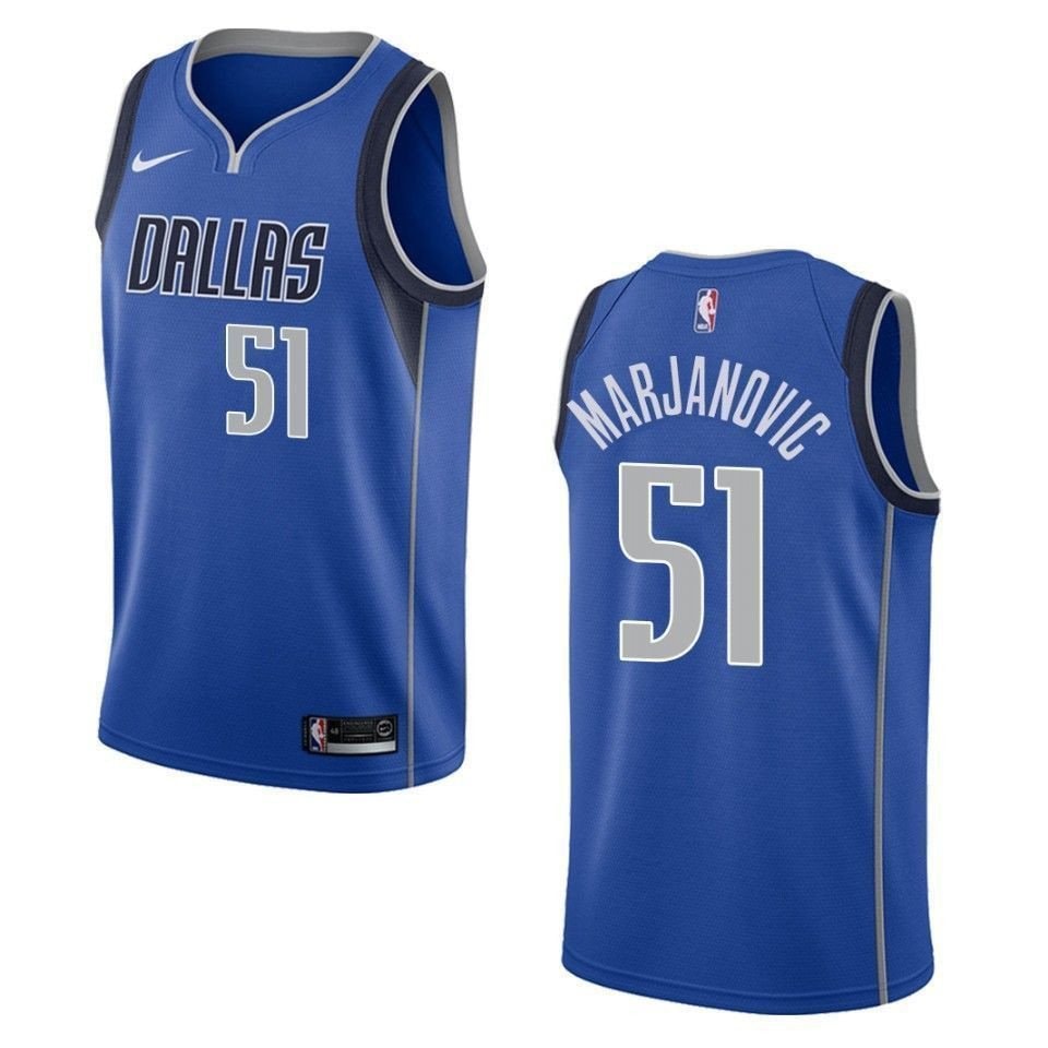 Men's Dallas Mavericks 51 Boban Marjanovic Icon Swingman Jersey Blue