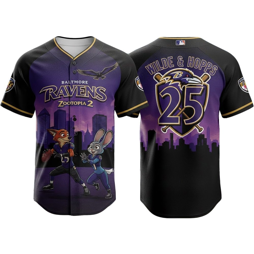 Football Team Zootopia 2 Wilde Hopps Baseball Jersey 2025