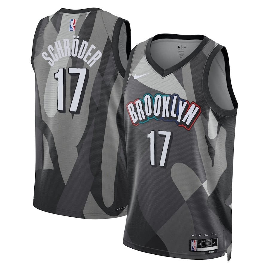 Dennis Schroder 17 Brooklyn Nets Unisex 2024/25 City Edition Swingman Jersey Gray