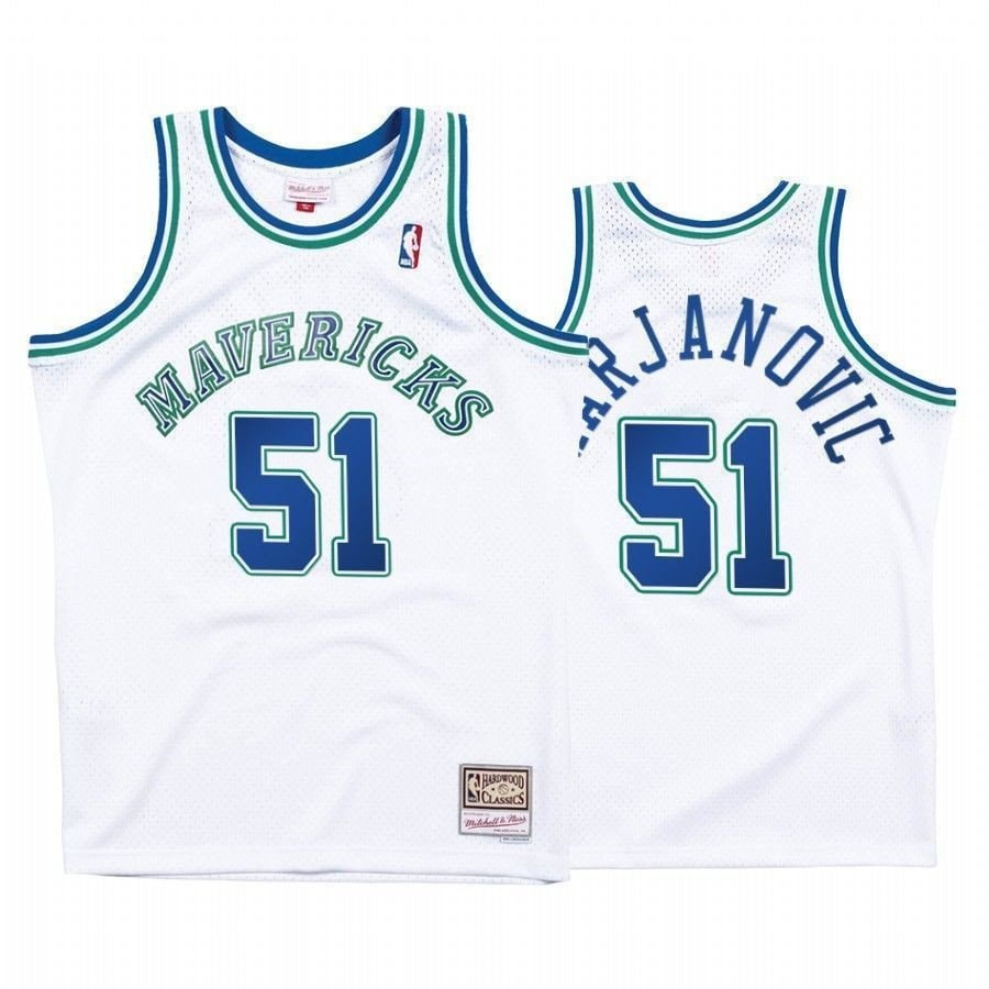Men's Mavericks Boban Marjanovic 51 Hardwood Classics Basketball Jersey