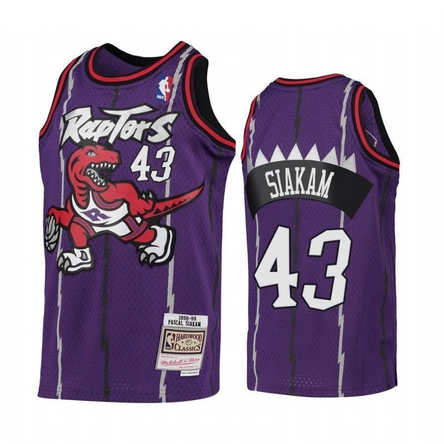 Youth Raptors Pascal Siakam 1998-99 Hardwood Classics Purple Jersey