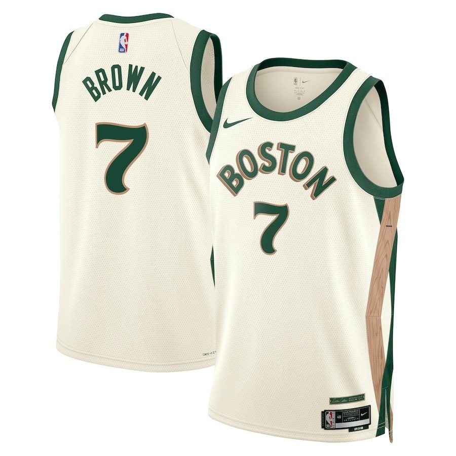 Jaylen Brown 7 Boston Celtics 2023/24 City Edition Swingman Jersey White