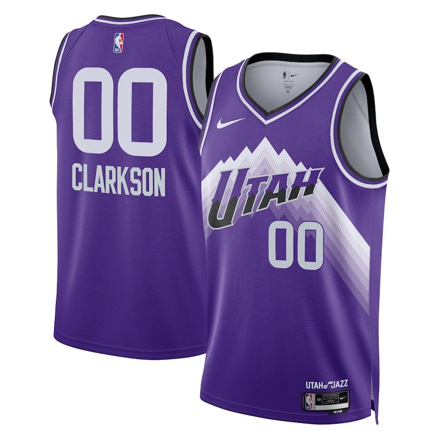 Jordan Clarkson 00 Utah Jazz 2023/24 City Edition Swingman Jersey Purple