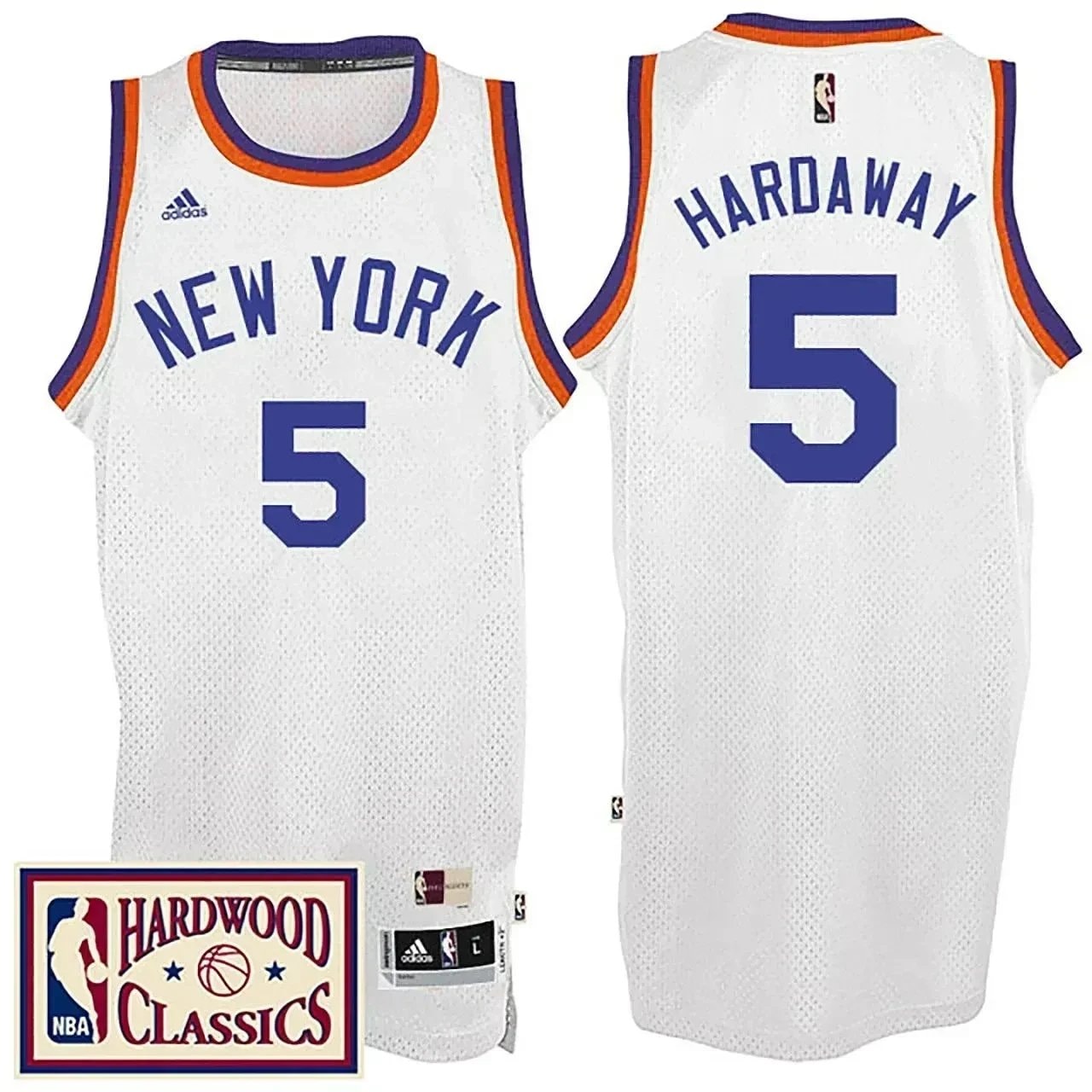 New York Knicks Tim Hardaway Hardwood Classics White Throwback Jersey Men's