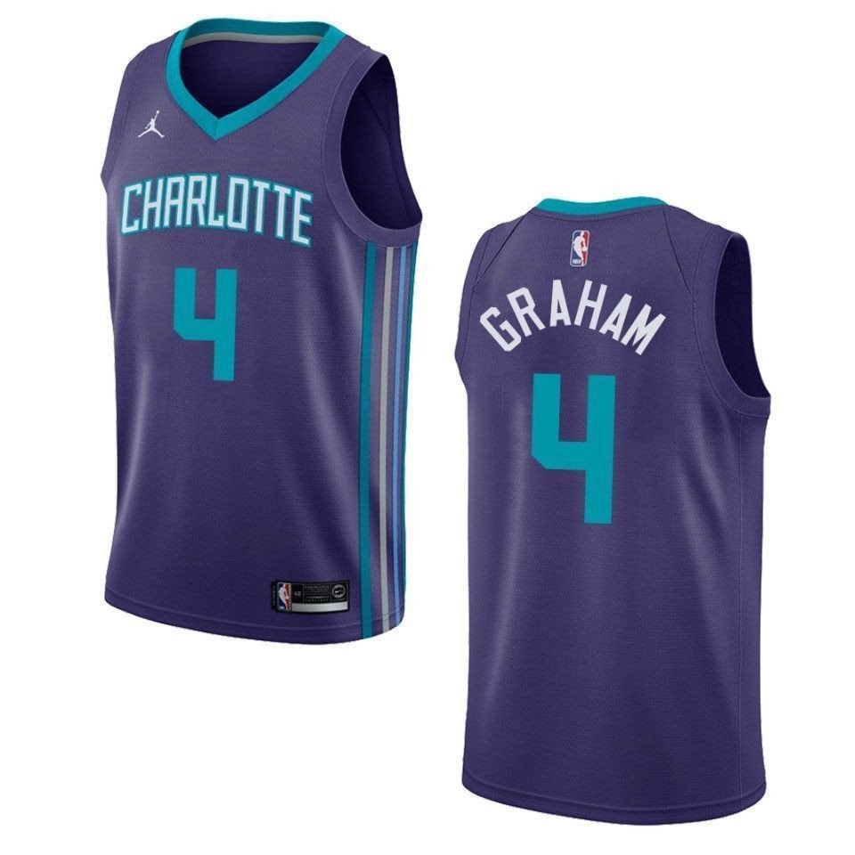 Men's Charlotte Hornets Devonte' Graham Statement Swingman Jersey Purple