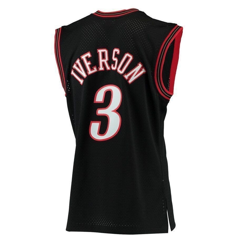 Allen Iverson Philadelphia 76ers Mitchell & Ness 2000-01 Hardwood Classics Swingman Jersey - Black