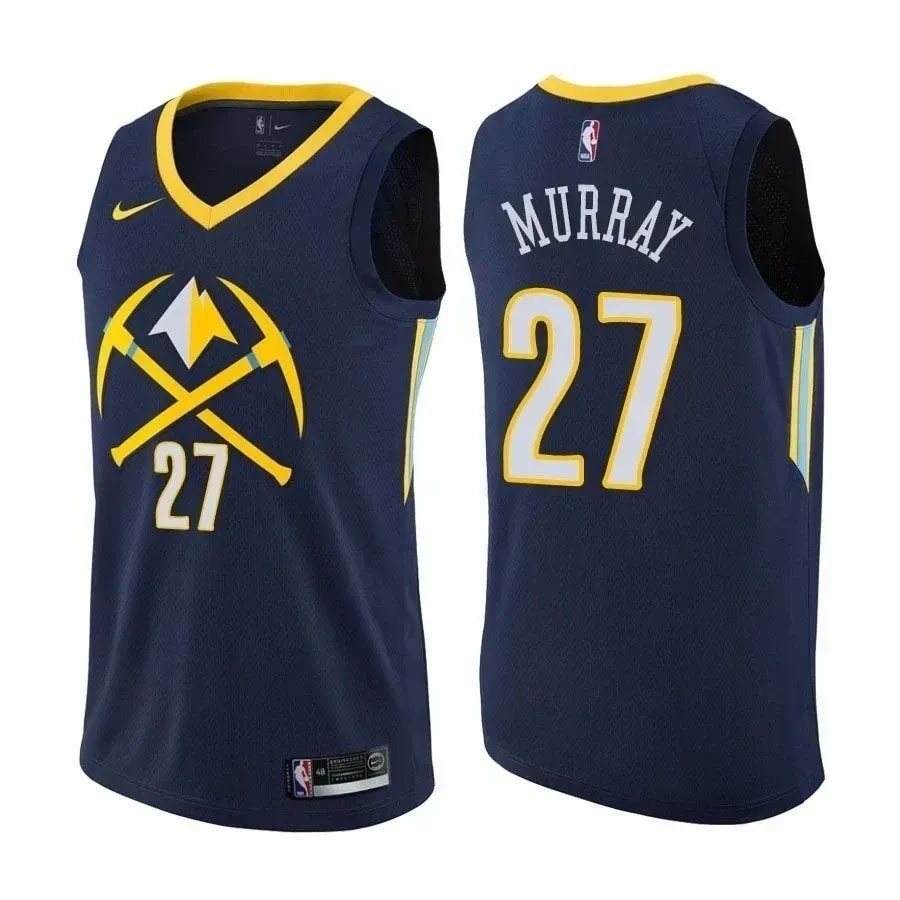Nuggets Jamal Murray 27 City Edition Navy Jersey Unisex Adult Sizes S-3XL