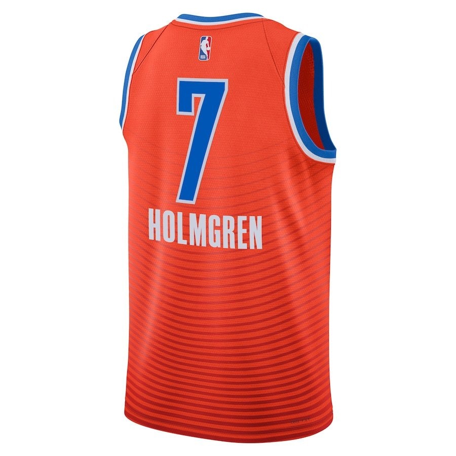 Chet Holmgren Oklahoma City Thunder Unisex Swingman Jersey Statement Edition Orange