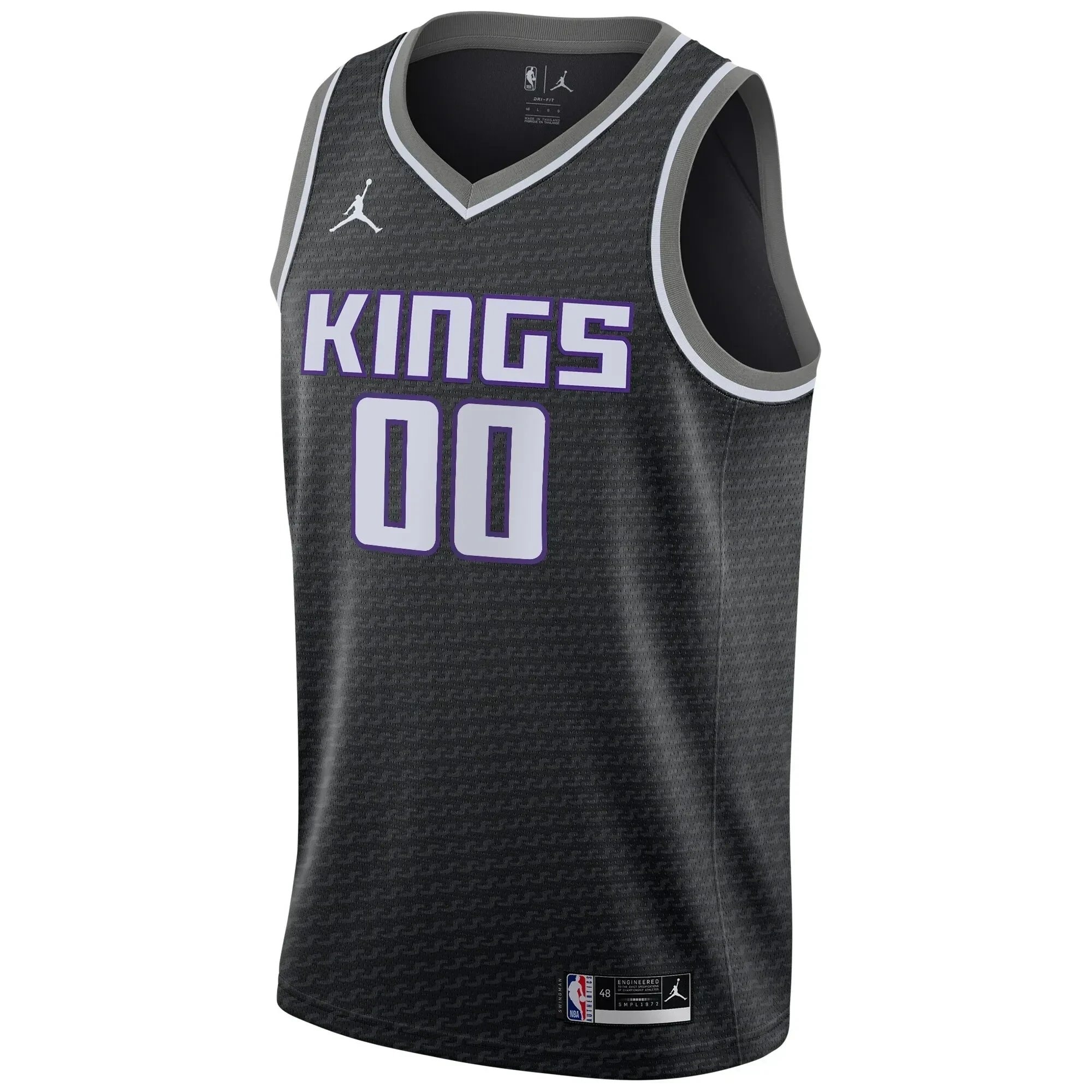 Sacramento Kings Swingman Custom Jersey - Statement Edition - Black