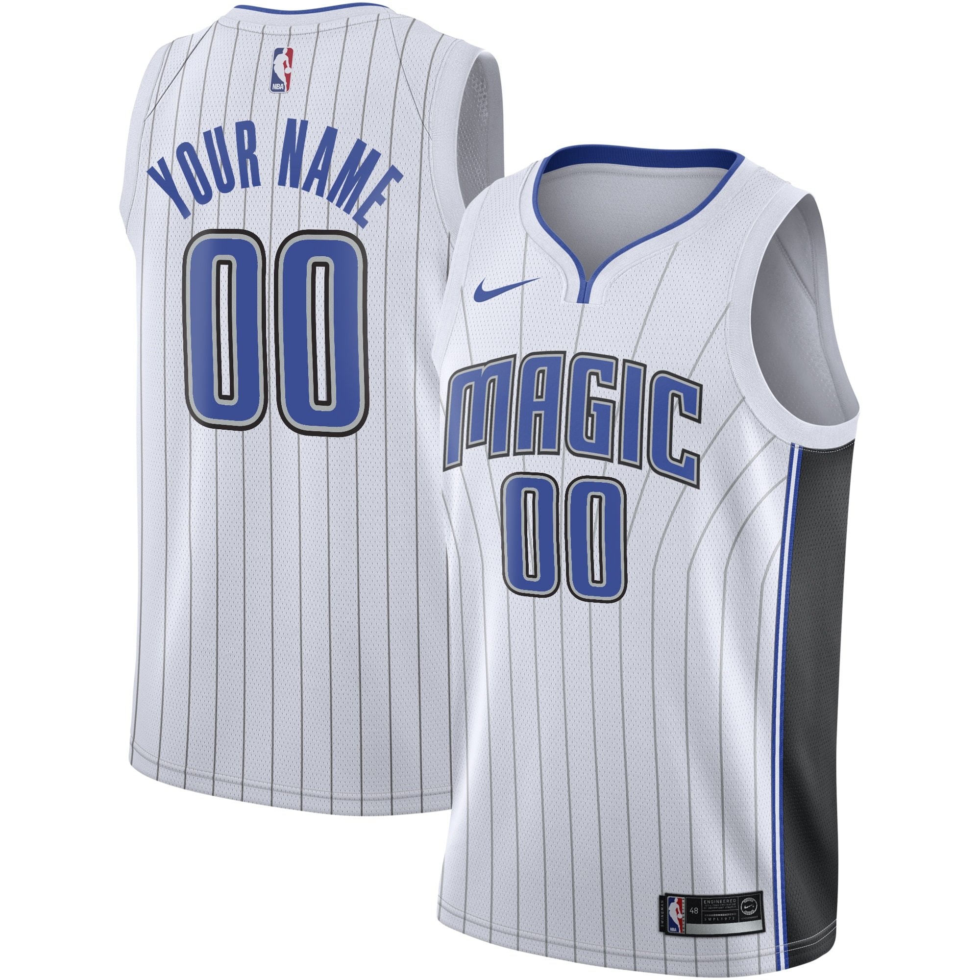 Orlando Magic Association Swingman Custom Youth Jersey - Multicolor Unisex