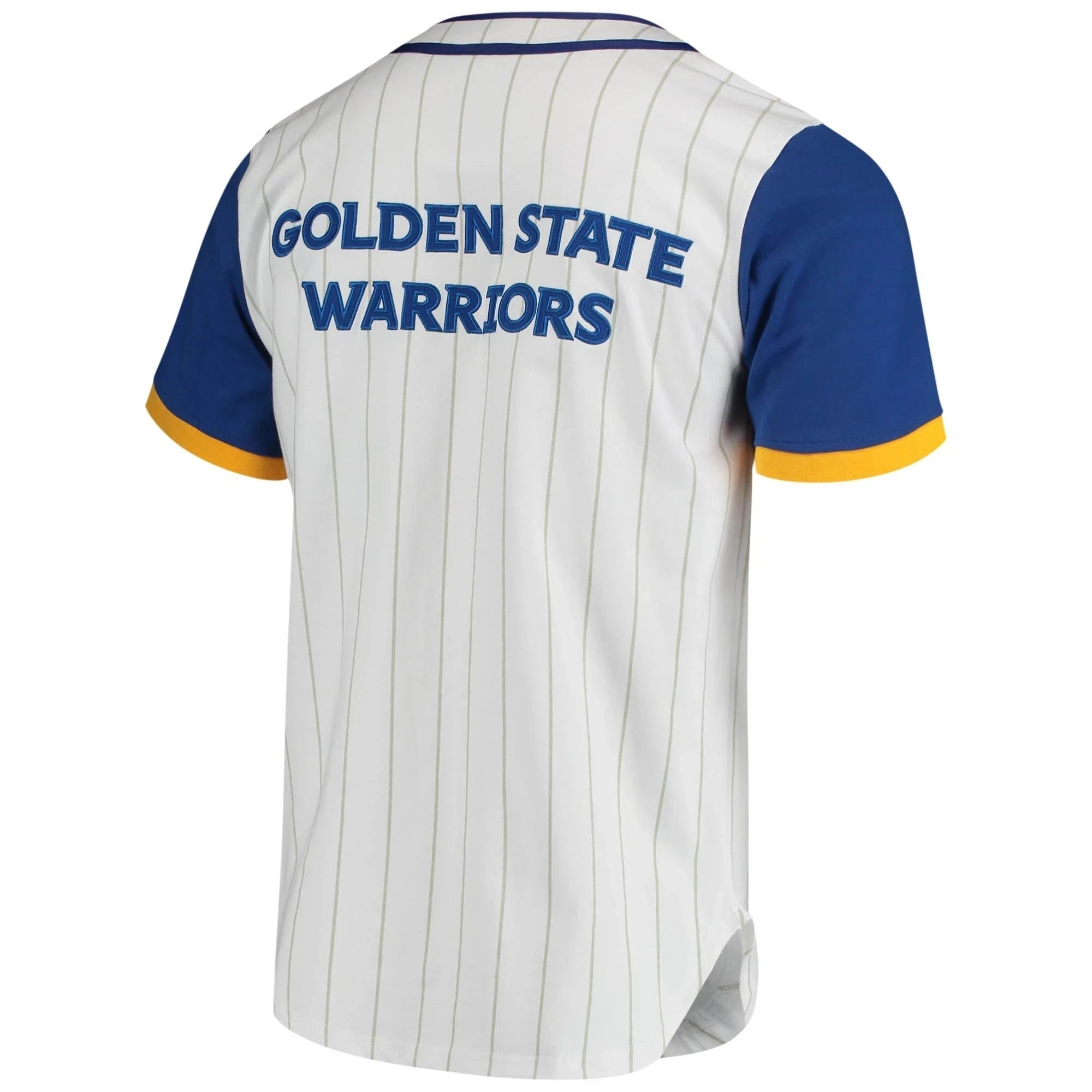 Men's White Golden State Warriors Scout Baseball Fashion Jersey S-3XL