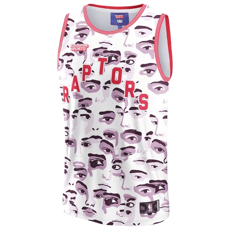 Toronto Raptors NBA & KidSuper Studios Unisex Hometown Jersey - White