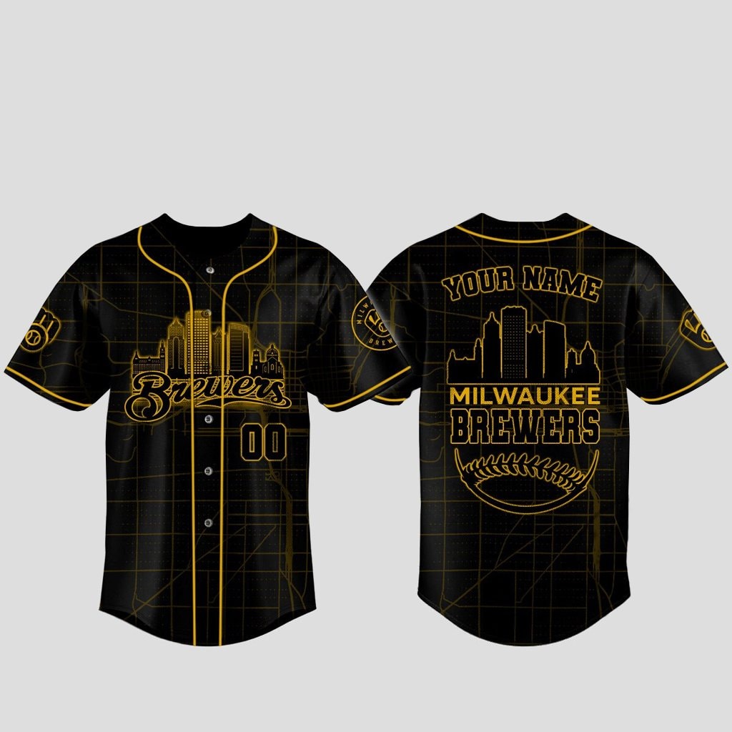 Custom Name and Number Baseball Team x Back In Black Baseball Jersey