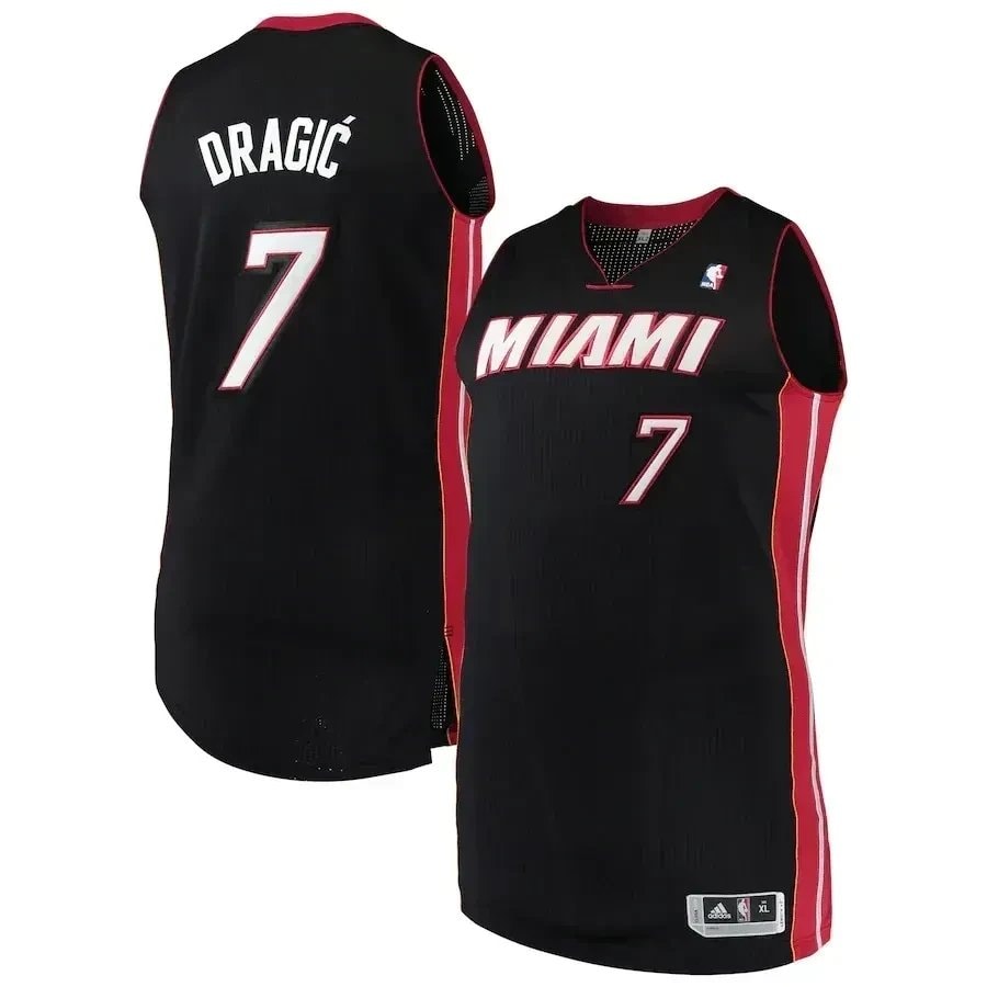Goran Dragic Miami Heat Finished Jersey Black Unisex Adult