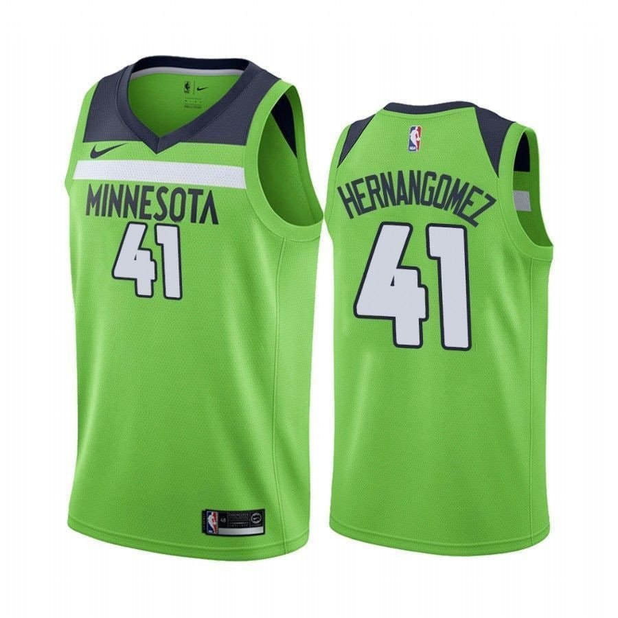 Men's Juancho Hernangomez Minnesota Timberwolves Green State Jersey