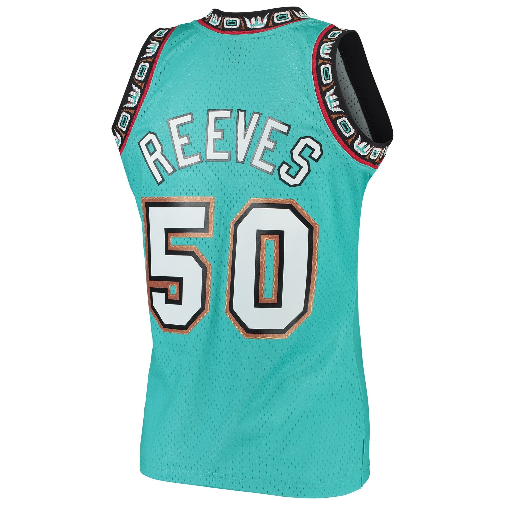 Men's Mitchell & Ness Bryant Reeves Turquoise Vancouver Grizzlies Hardwood Classics 1995-96 Swingman Jersey