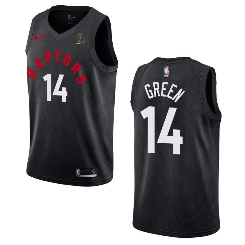 Men's Toronto Raptors Danny Green Drake OVO Black Jersey S-3XL