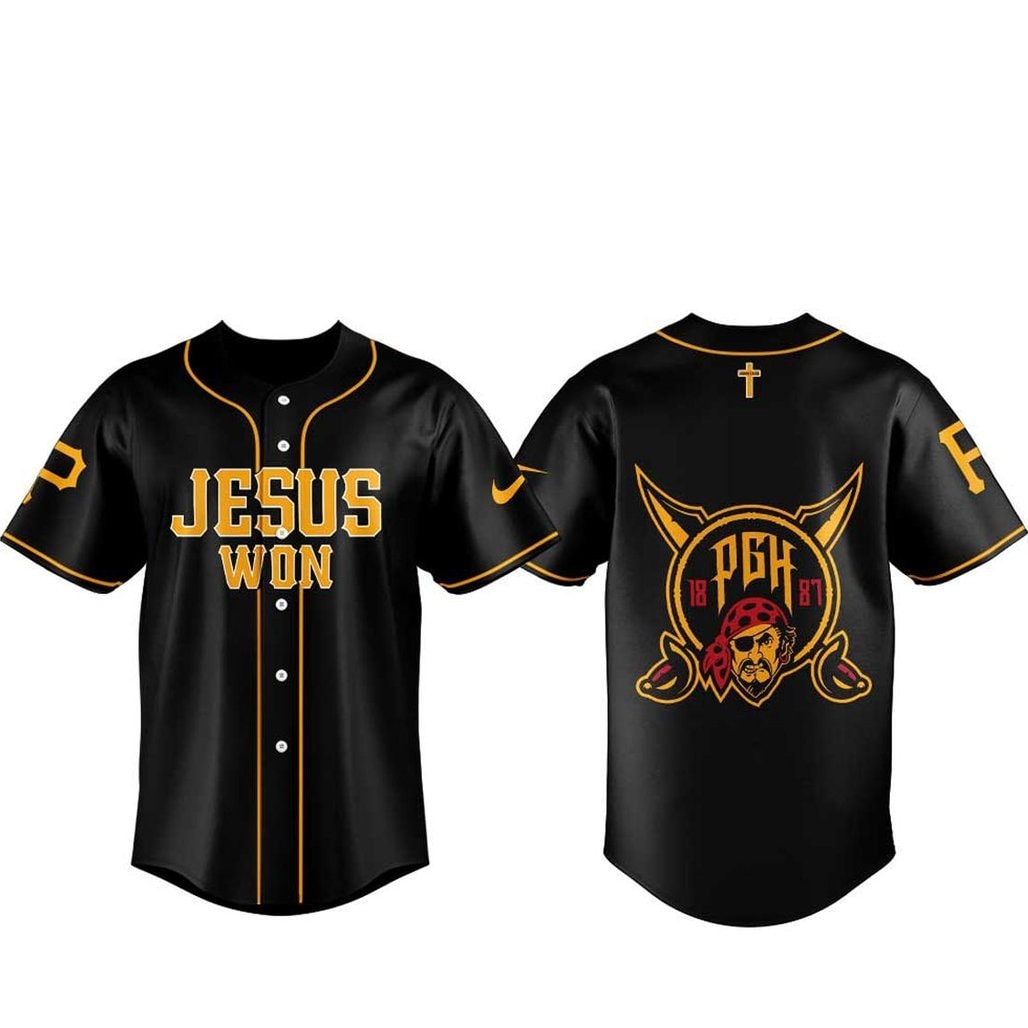 Baseball Team Jesus Won 2026 Night Of Faith Black Baseball Jersey