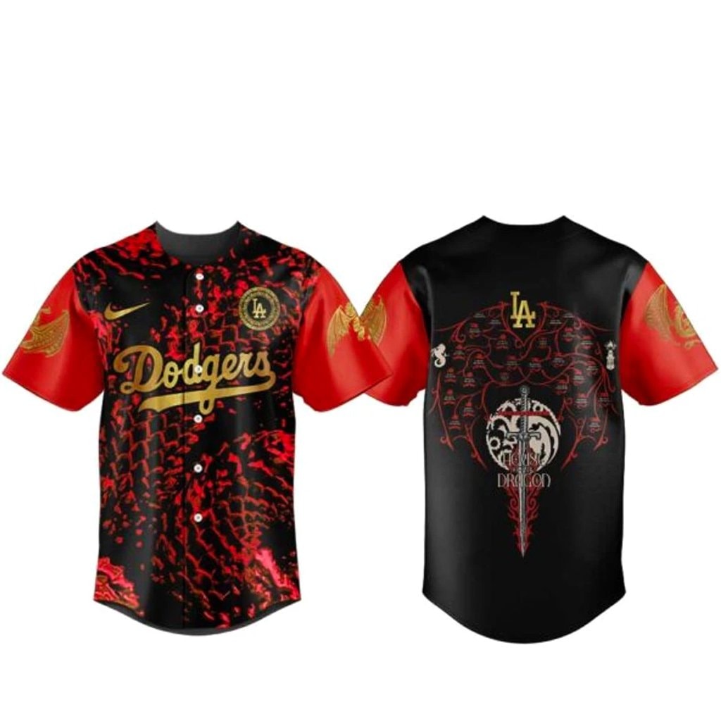 Baseball Team House of the Dragon Night 2026 Baseball Jersey