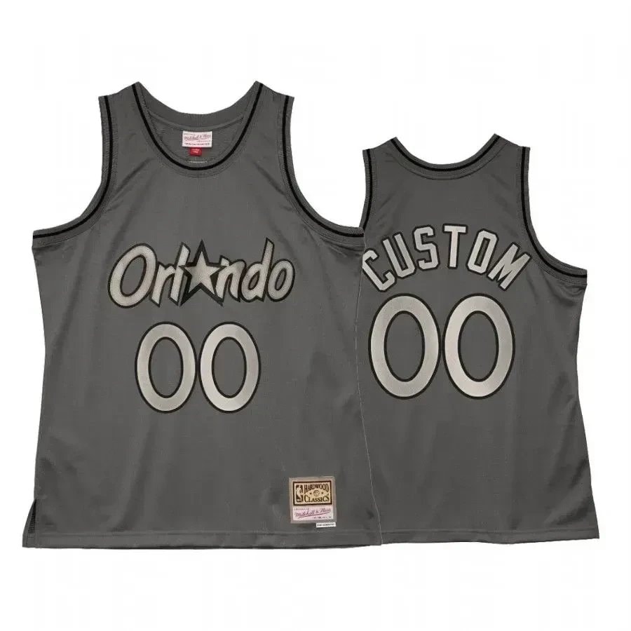 Men's Custom Orlando Magic Metal Works Jersey Charcoal S-3XL