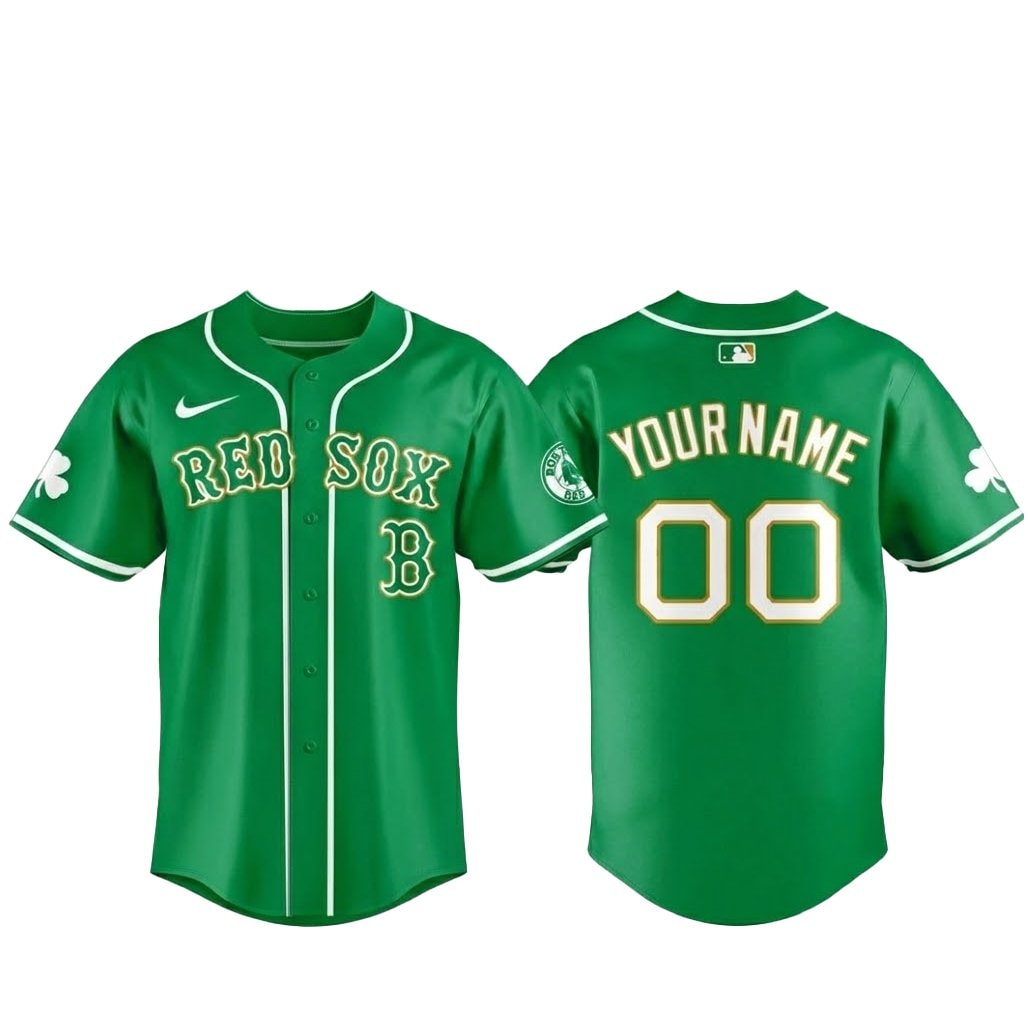 Custom Name and Number Baseball Team St. Patrick Day 2026 Baseball Jersey