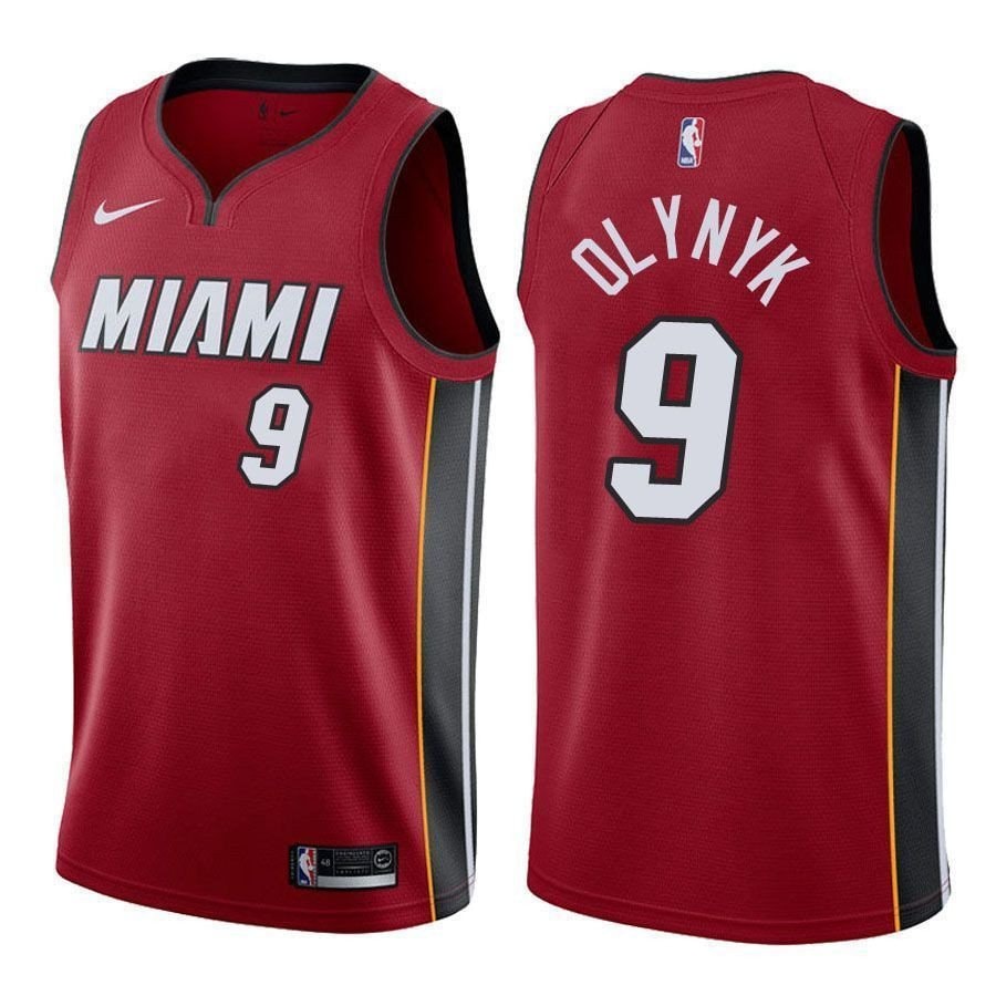 Men's Kelly Olynyk #9 State Red Heat Basketball Jersey S-3XL