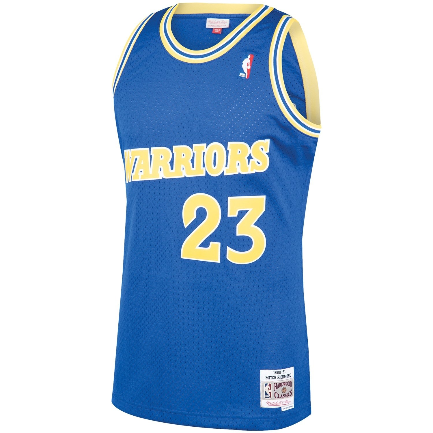 Men's Mitchell & Ness Mitch Richmond Royal Golden State Warriors 1990-91 Hardwood Classics Swingman Jersey