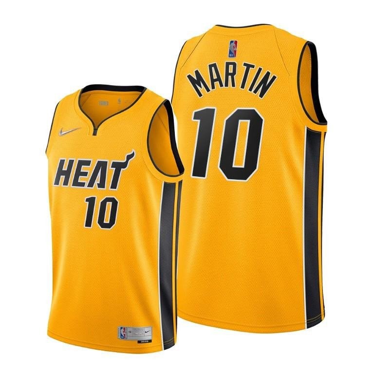 Caleb Martin 10 Basketball Team Earned Edition Gold Jersey - Men Jersey