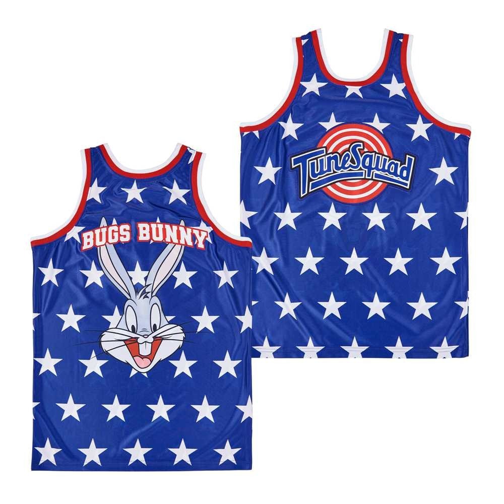 Bugs Bunny Tune Squad Stars Pattern Swingman Jersey Blue Multicolor Unisex