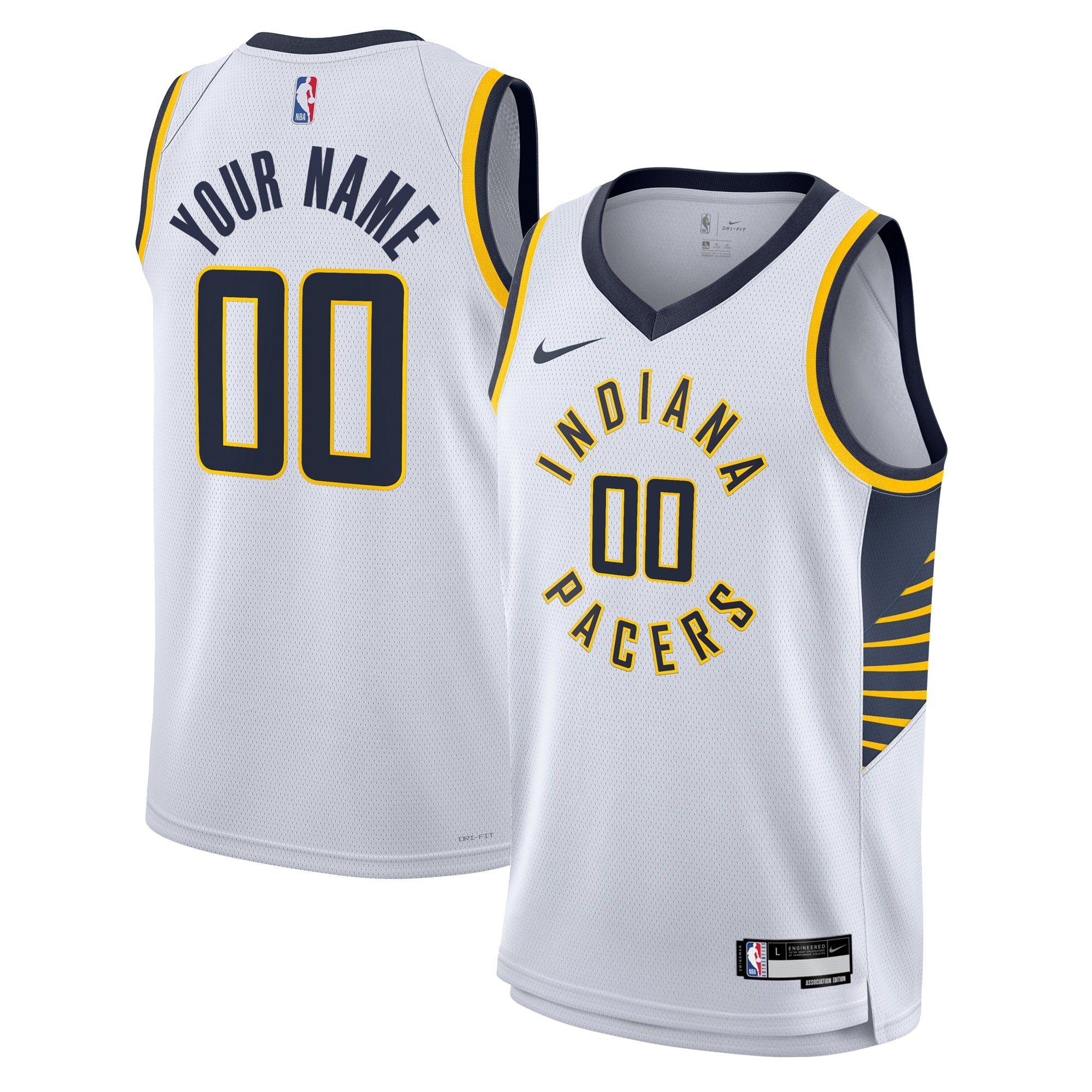 Indiana Pacers Association Swingman Custom Jersey Youth S-XXL Multicolor