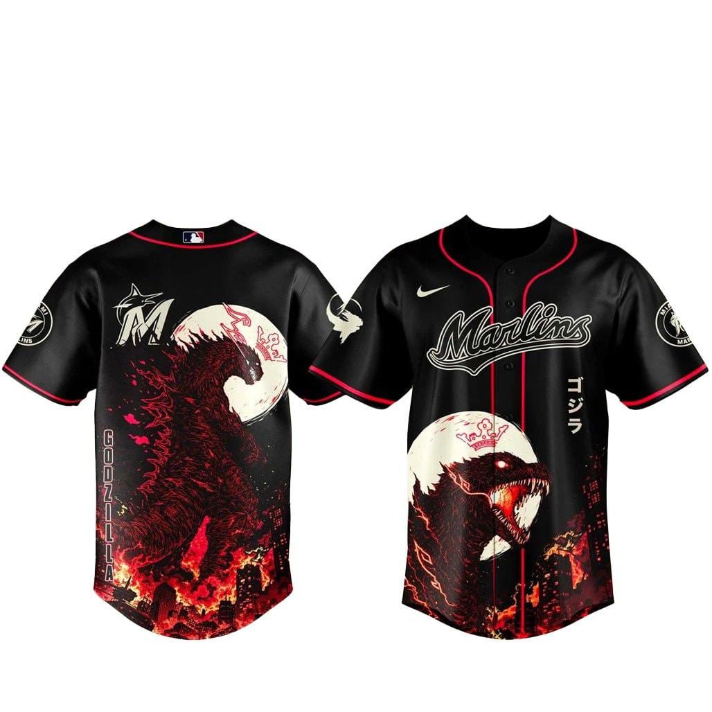 Baseball Team x Godzilla Minus Zero Baseball Jersey