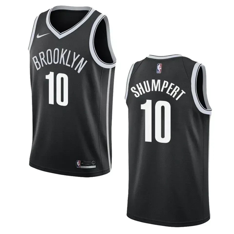 Men's Brooklyn Nets Iman Shumpert 10 Icon Swingman Jersey Black