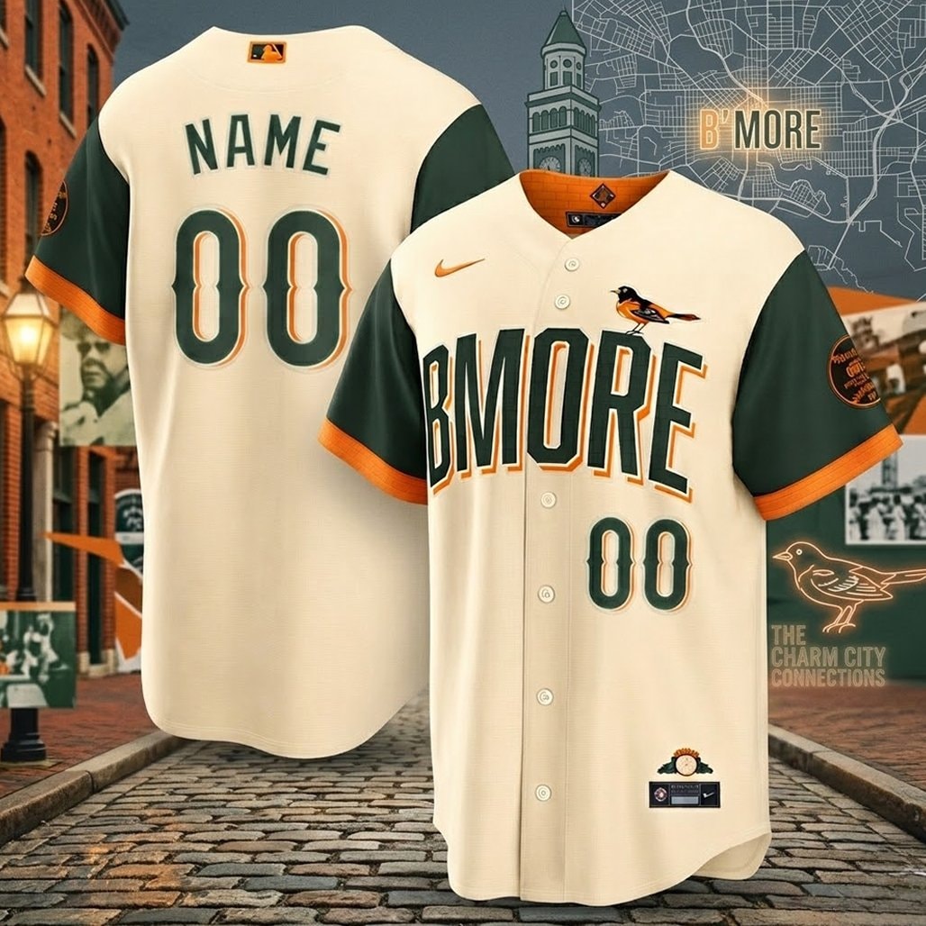 Custom Name and Number Baseball Team 2026 City Connect Stadium Baseball Jersey