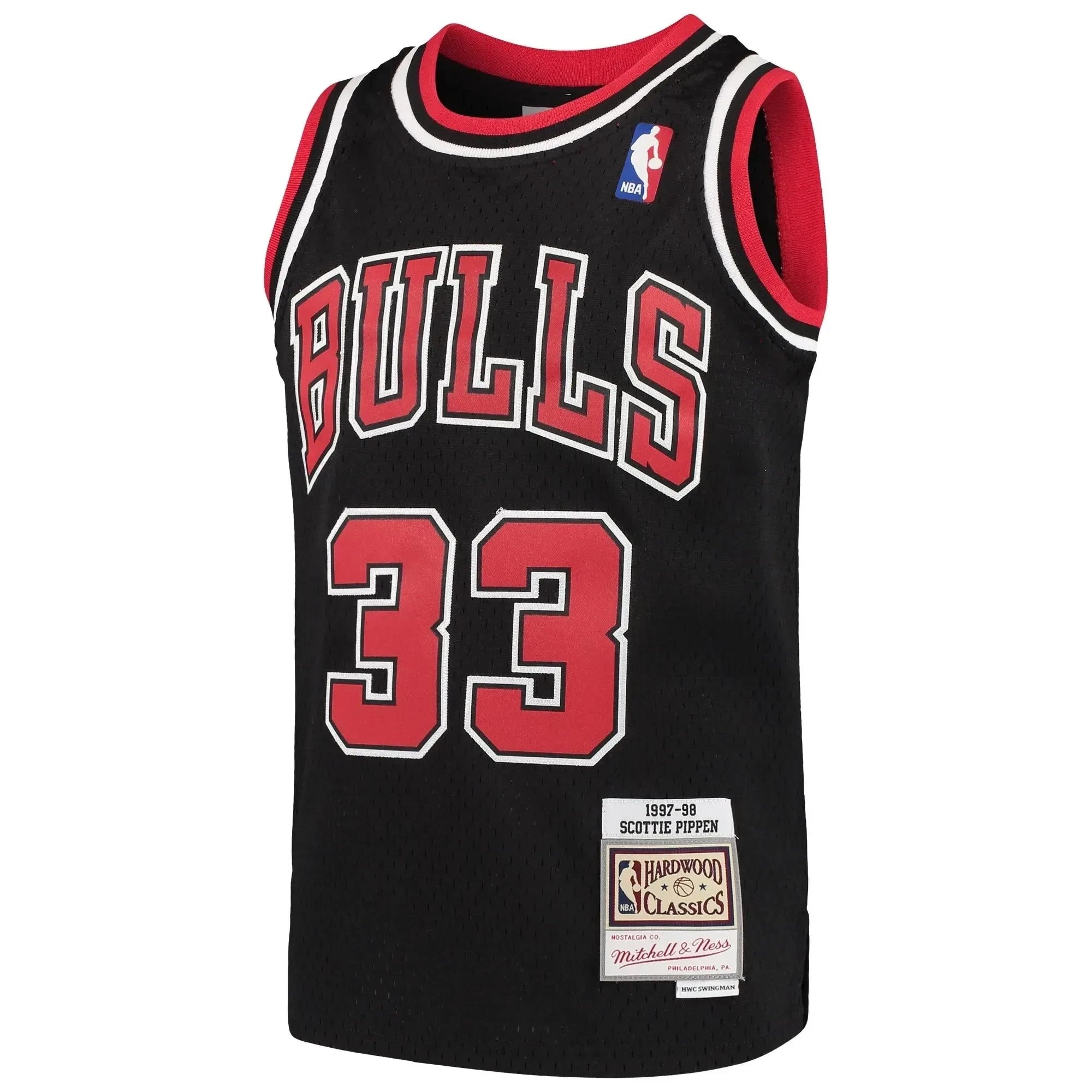 Scottie Pippen Chicago Bulls Mitchell & Ness Youth Hardwood Classics Swingman Throwback Jersey Black