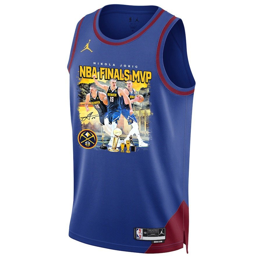 Nikola Jokic Denver Nuggets 2023 NBA Champions Swingman Jersey - Blue